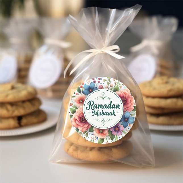 Sticker Rond Ramadan Moubarak (Ramadan Mubarak Stickers)