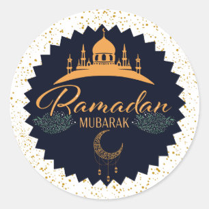 STICKER ROND RAMADAN MUBARAK 2