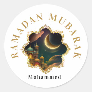 STICKER ROND RAMADAN MUBARAK KAREEM 2024