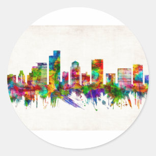 Sticker Rond Ramat Gan Israel Skyline