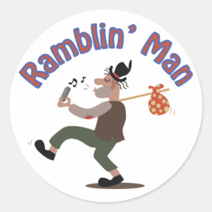 Sticker Rond Ramblin Man