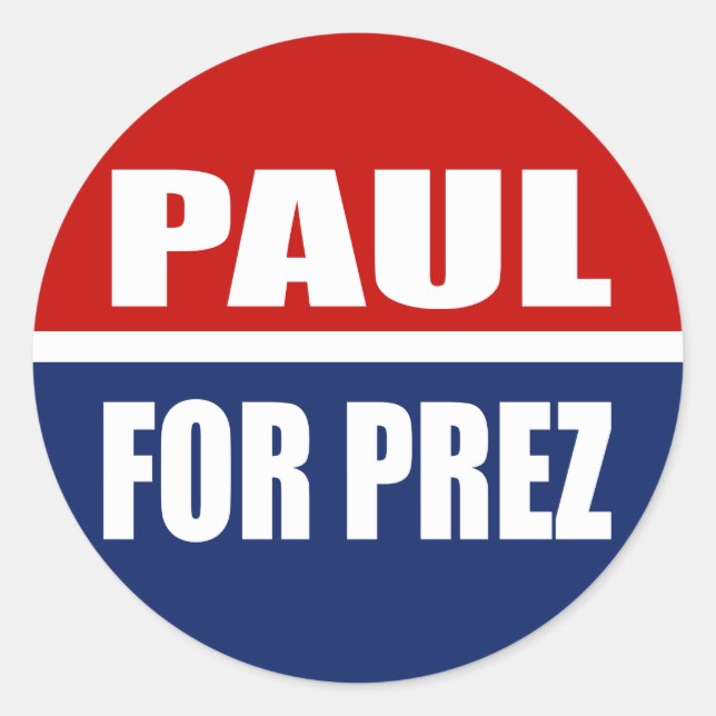 STICKER ROND RAND PAUL 2012 (Devant)