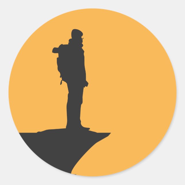 Sticker Rond Randonnée (Devant)