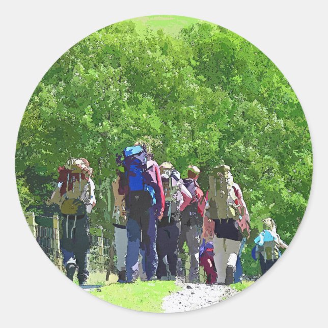 STICKER ROND RANDONNÉE (Devant)