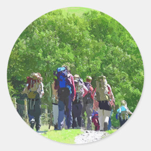 STICKER ROND RANDONNÉE