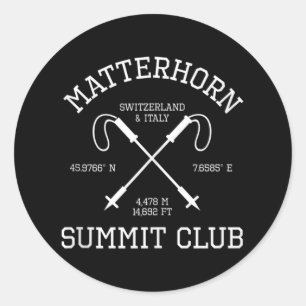 Sticker Rond Randonnée au sommet du Problemhorn Club Suisse I