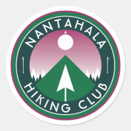 Sticker Rond randonnée club personnalisable patchs de montagne 