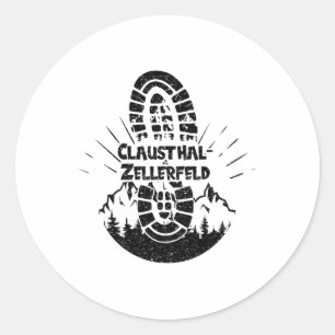 Sticker Rond Randonnée En Clausthal-Zellerfeld Snowboard Vacati