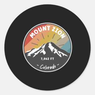 Sticker Rond Randonnée Mont Sion Colorado