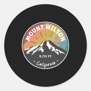 Sticker Rond Randonnée Mount Wilson Californie