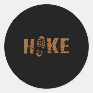 Sticker Rond Randonnée Plus Inquiète Moins Amusante Humour De M