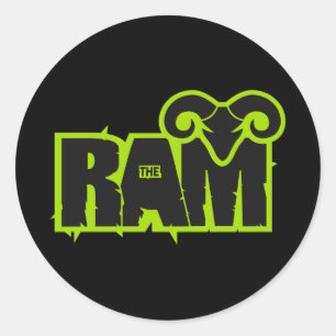Sticker Rond Randy "Le bélier"