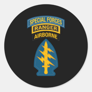 Sticker Rond Ranger des forces spéciales américaines 15