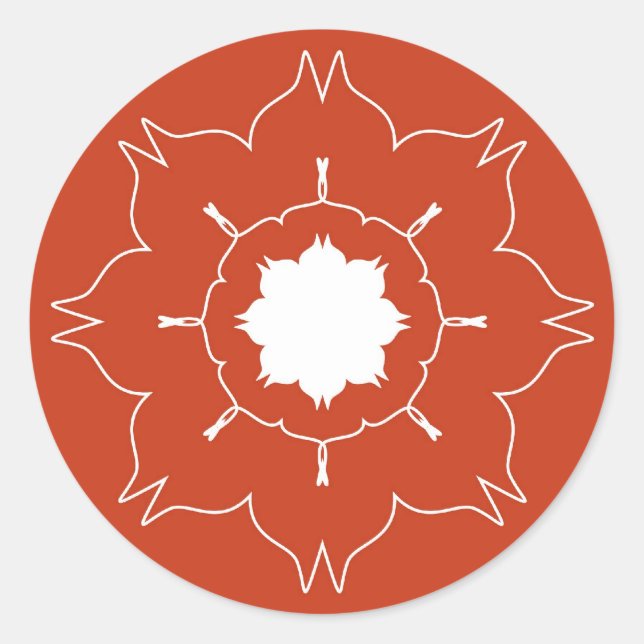 Sticker Rond Rangoli artistique (Devant)