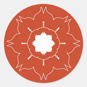 Sticker Rond Rangoli artistique