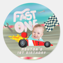 Sticker Rond Rapide un