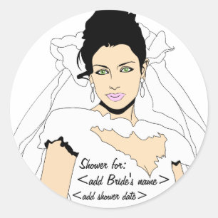 Sticker Rond Rappel de Fêtes des mariées