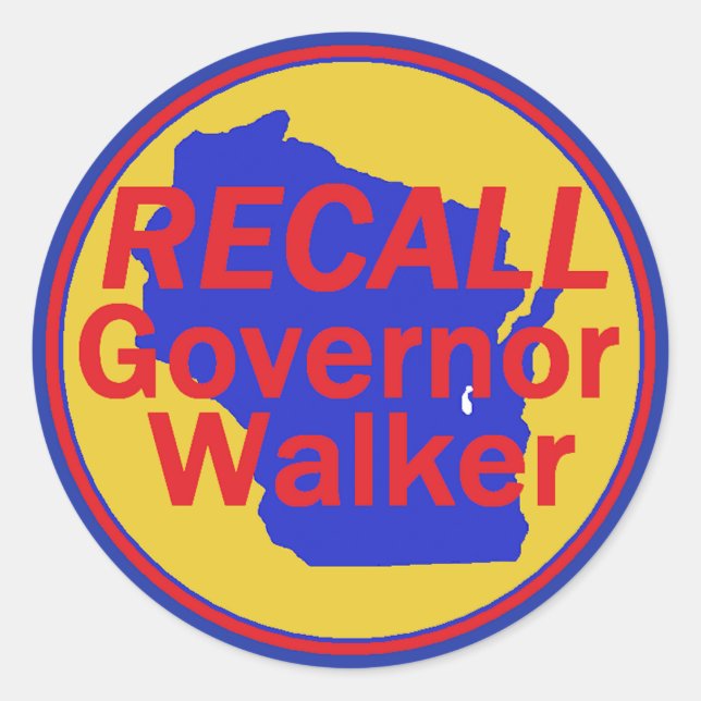 Sticker Rond RAPPELER L'Autocollant Walker (Devant)