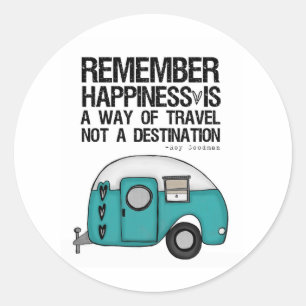 Sticker Rond rappelez-vous le bonheur