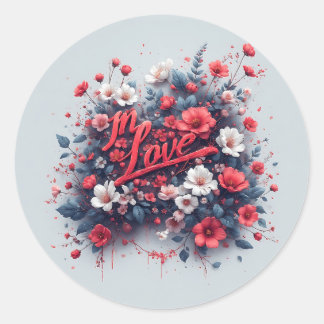 Sticker Rond rappelle-toi ton amour toute la journée