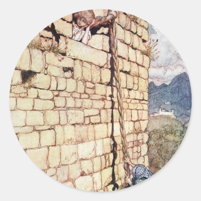 Sticker Rond Rapunzel (Devant)