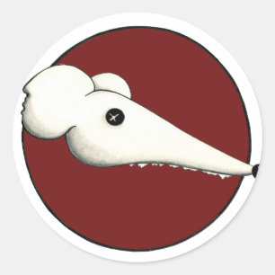 Sticker Rond rats rabiques