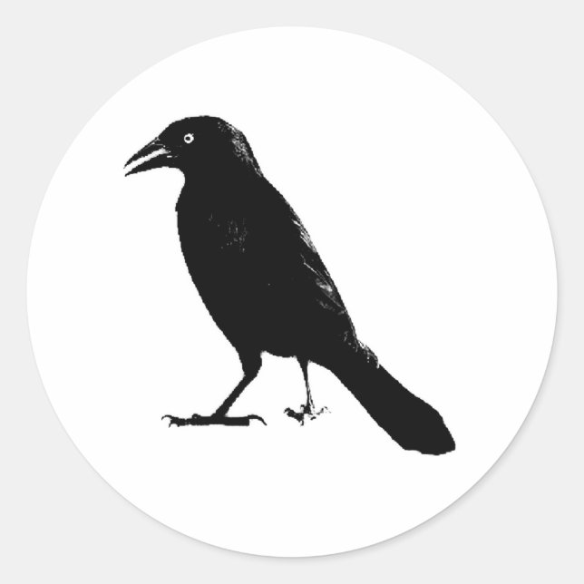 Sticker Rond Raven (Devant)