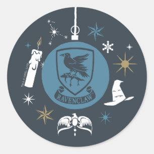 Sticker Rond RAVENCLAW™ - Graphique de Bauble de Vacances