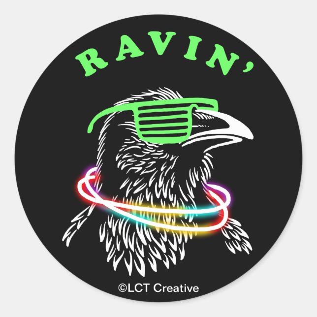 Sticker Rond Ravin (Devant)