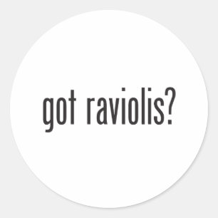 Sticker Rond ravioli obtenus