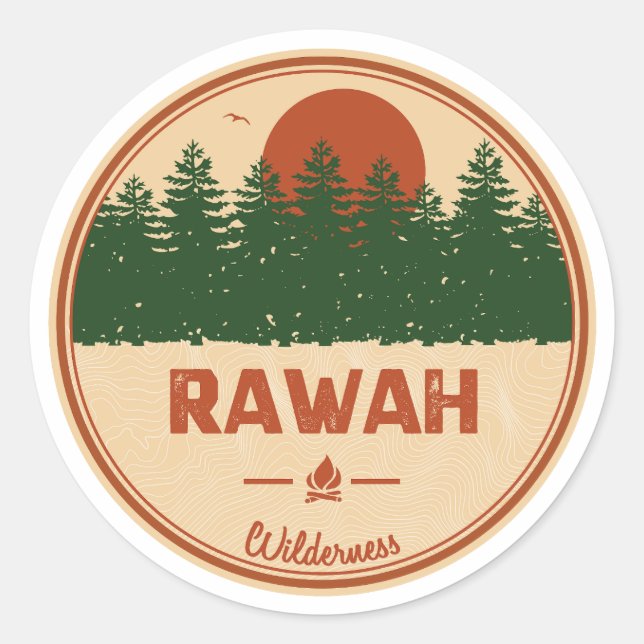 Sticker Rond Rawah Wilderness Colorado (Devant)