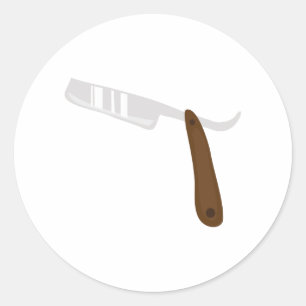 Sticker Rond Razor droit