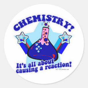Sticker Rond Réaction chimique