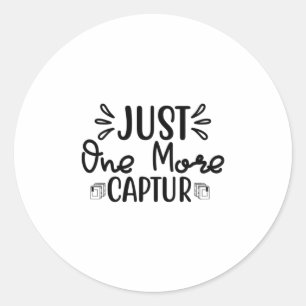Sticker Rond Reading Art Just One More Captur