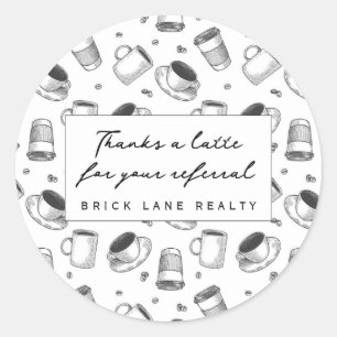 Sticker Rond Réalité Merci une dernière affaire de référence