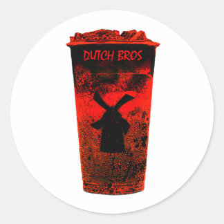 Sticker Rond Rebel hollandais Bros Iced