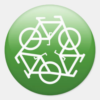 Sticker Rond ReBicycle Green