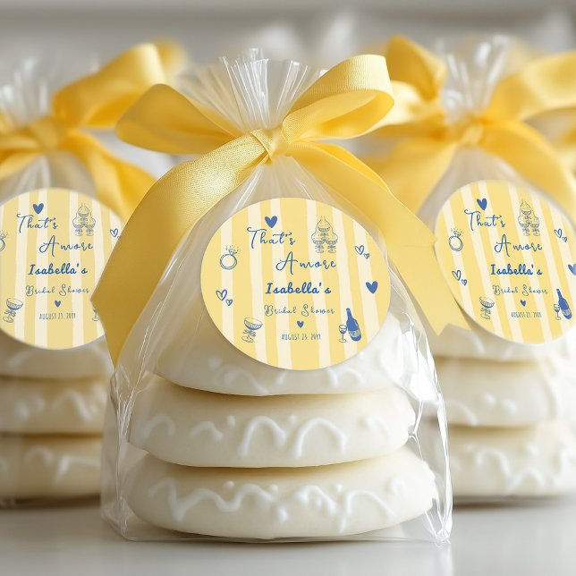 Sticker Rond Réception de mariage capricieuse à la main C'est l (Créateur téléchargé)