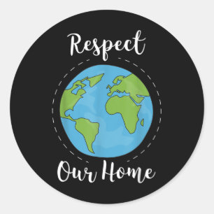 Sticker Rond Réchauffement climatique du changement climatique 