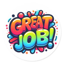 Récompense Colorée Grand Travail!