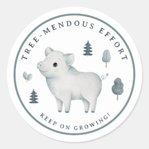 Sticker Rond Récompense motivationnelle pour enseignant de coch