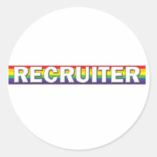Sticker Rond Recruteur