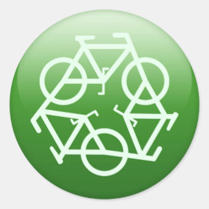Sticker Rond Recycle