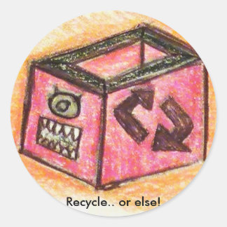 Sticker Rond Recycle... ou autre !