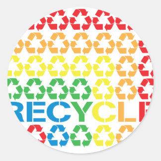 Sticker Rond recycler