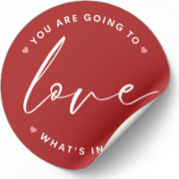Red Cute Love Valentine's Day Circle
