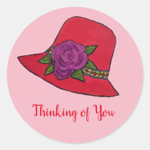 Sticker Rond Red Hat