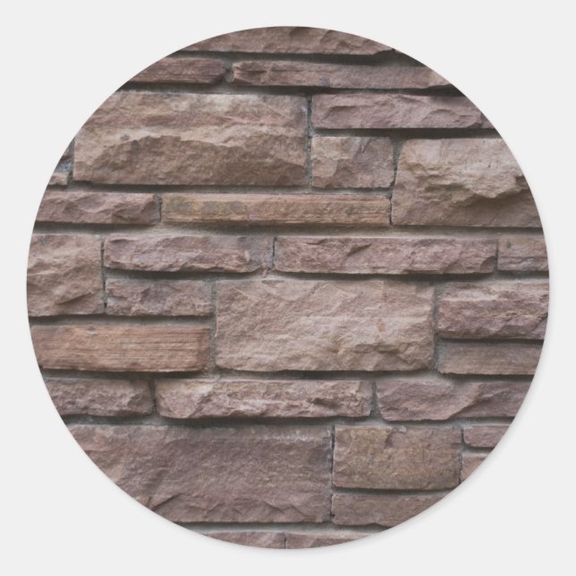 Sticker Rond Red Rock Wall (Devant)