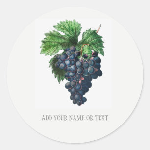 STICKER ROND REDOUTÉ SCEAU D'ENVELOPPE PERSONNALISABLE AVEC RAI
