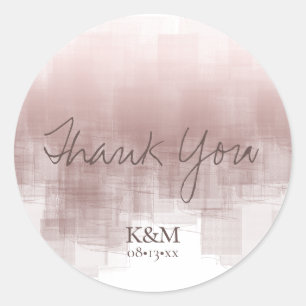 Sticker Rond Réflexions aquarelle Merci cannelle ID774